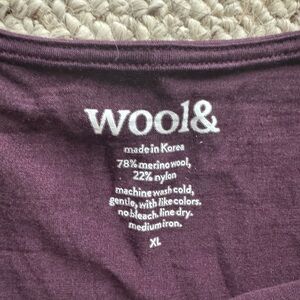 Wool& Purple Merino Wool Swing Dress